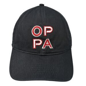 Oppa Old Pro Slideback Baseball Cap Black One Size Adjustable Embroidered APC